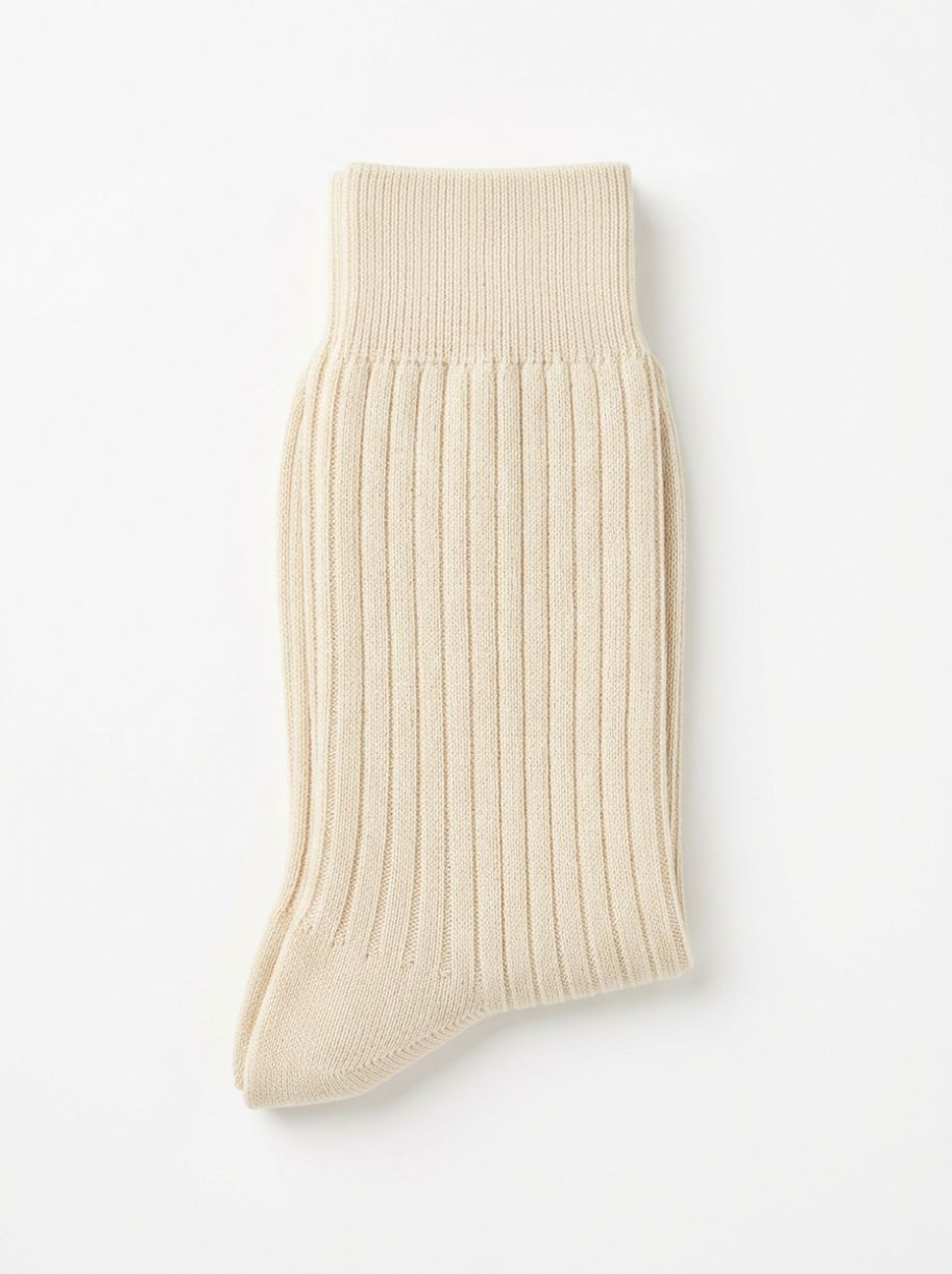 Egyptian Cotton Ribbed Socks