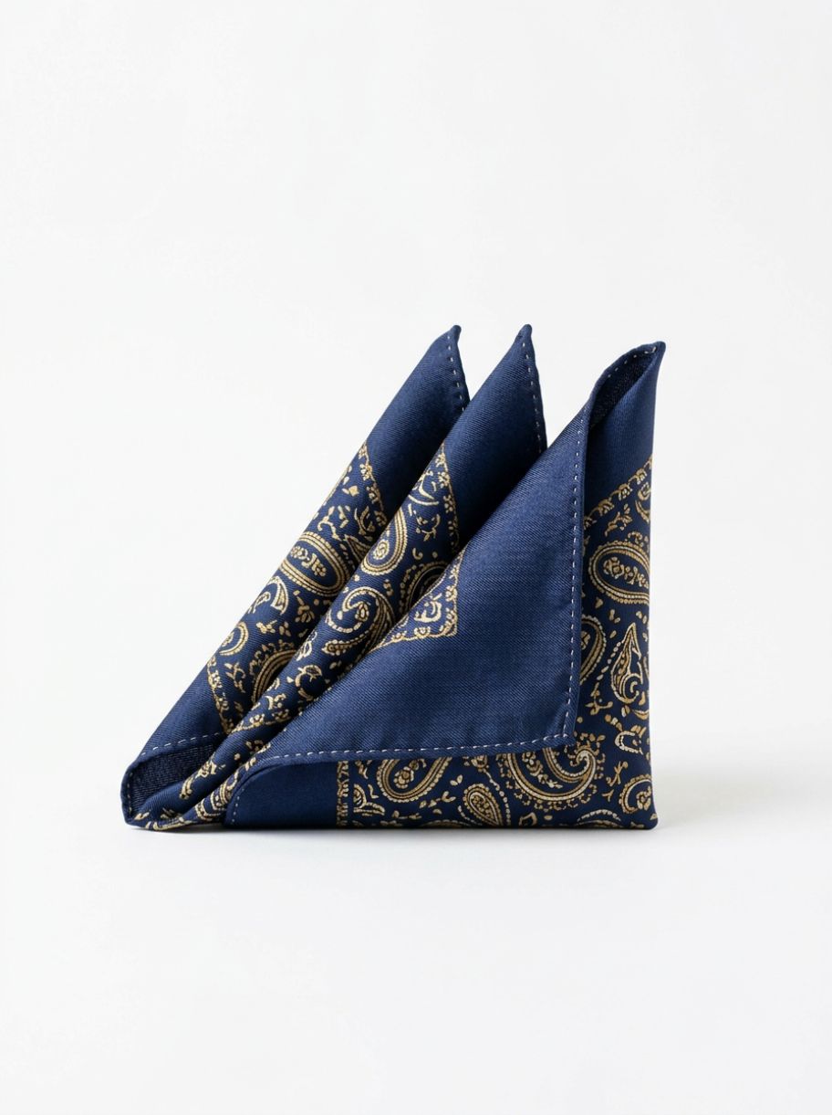 Hand-Rolled Silk Pocket Square